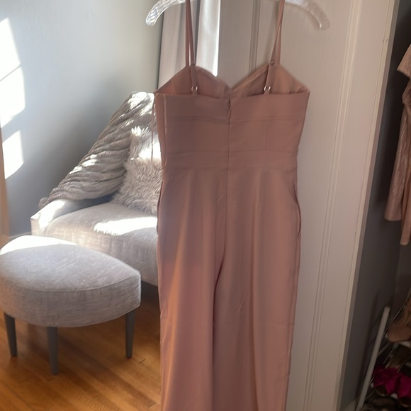 BCBG Maxazaria, polyester and spandex blend wide legged jumpsuit - Picture 3 of 4